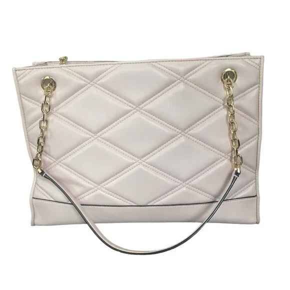 MICHAEL KORS Serena Large Shoulder Tote Blush Pink Gold Hardware With Wallet - Picture 3 of 16